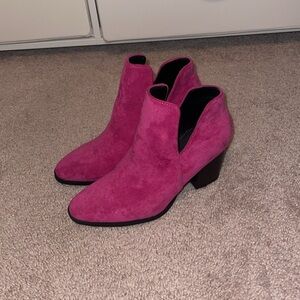 Pink booties
